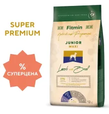 Fitmin Dog Maxi Junior (Ягненок, говядина), 12 кг