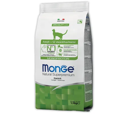 Monge Cat Monoprotein Adult (Кролик) 1,5 кг