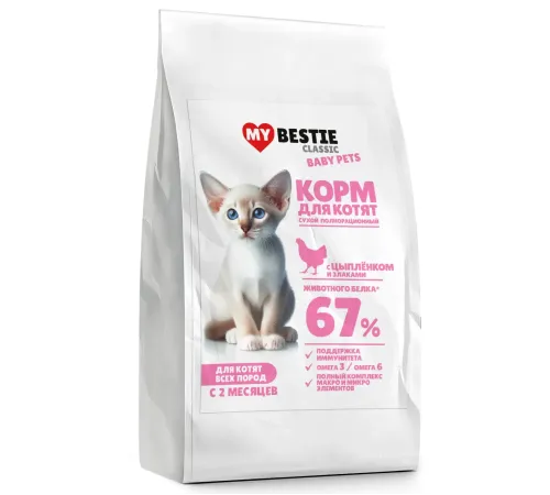 MyBestie Classic для котят (Цыпленок, злаки), 330 г