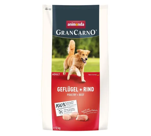 Animonda GranCarno Adult (Птица и говядина), 12 кг срок до 05.06.2026 г