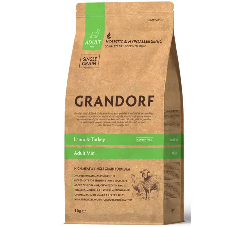 Grandorf Adult Mini (Ягненок, индейка) 1 кг