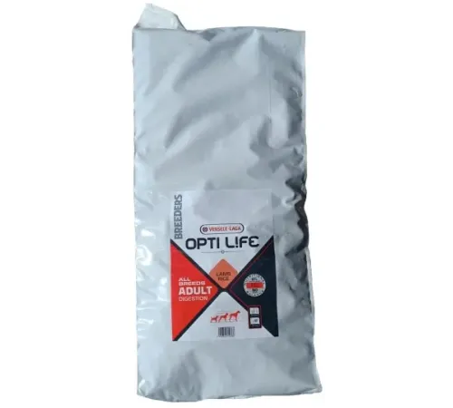 Opti Life Breeder Adult Digestion All Breeds (Ягненок, рис), 20 кг