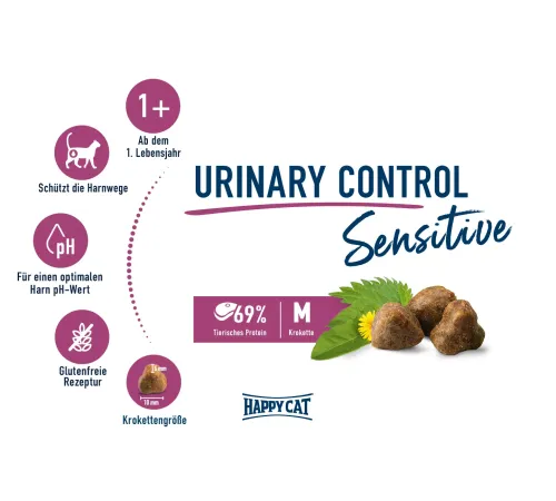 Happy Cat Sensitive Urinary Control, 1,3 кг