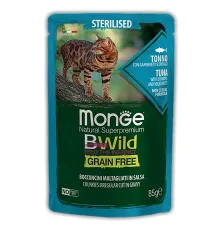 Monge Пауч BWild GF Sterilised Cat (Тунец, овощи), 85 г