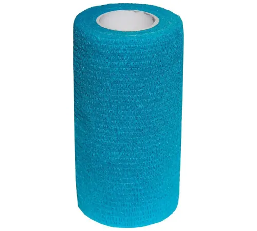 Valta Care Premium бинт самофиксирующийся c горьким вкусом, голубой, 10 см х 4,5 м