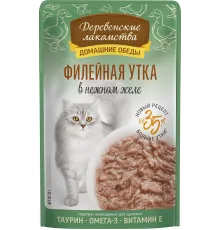Деревенские лакомства Филейная утка в нежном желе, 70 г