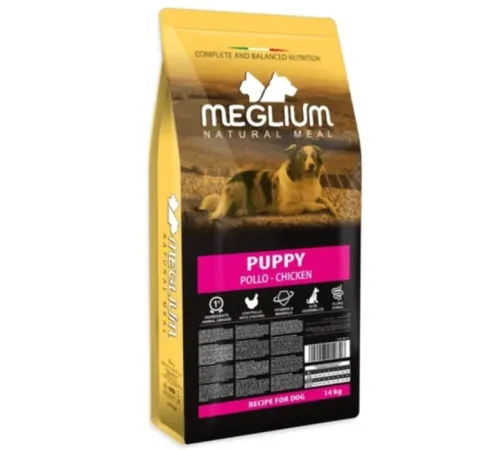 Meglium Dog Puppy (Курица, говядина), 14 кг