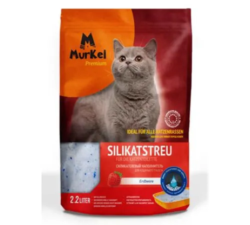 Murkel Наполнитель силикагелевый (Клубника), 2,2 л/1 кг