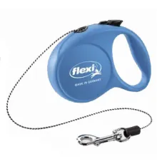 Поводок-рулетка Flexi Fun S трос 5 м, синий