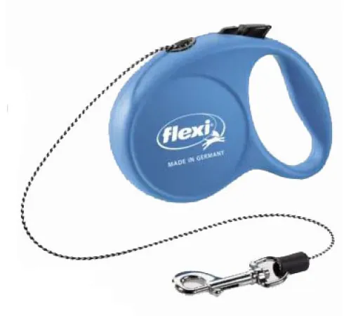 Поводок-рулетка Flexi Fun S трос 5 м, синий