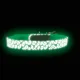 Hunter Ошейник Convenience Refl Glow, белый/леопард, S