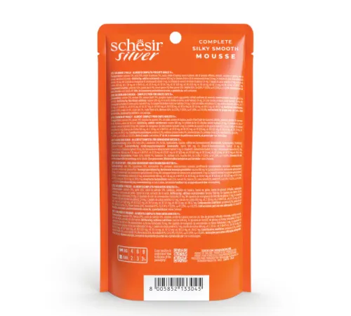 Schesir Silver Mousse (Курица, лосось и тыква), 80 г