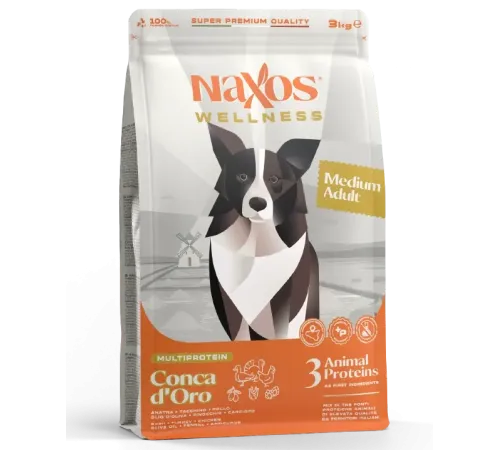 Naxos Wellness Adult Medium (Утка, курица, индейка), 3 кг
