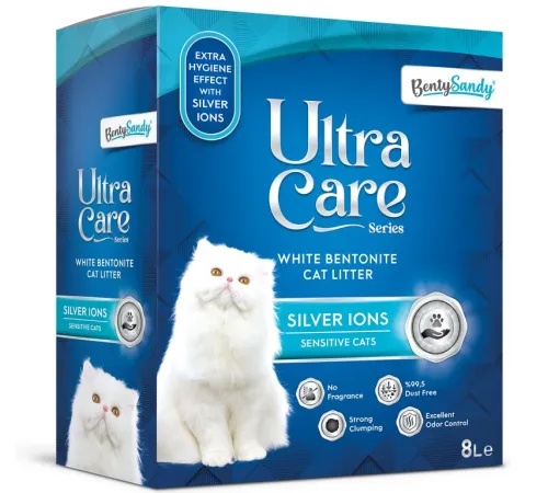 BentySandy Наполнитель Ultra Care Silver Ions, 8 л