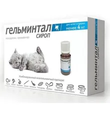 Экопром Гельминтал Сироп для кошек и котят до 4 кг 5 мл