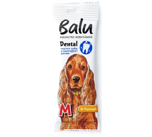BALU Лакомство для собак Dental с кальцием, M