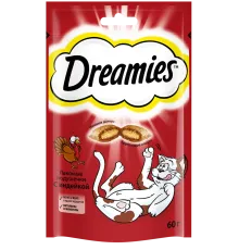 Dreamies Подушечки для кошек с индейкой, 60 г
