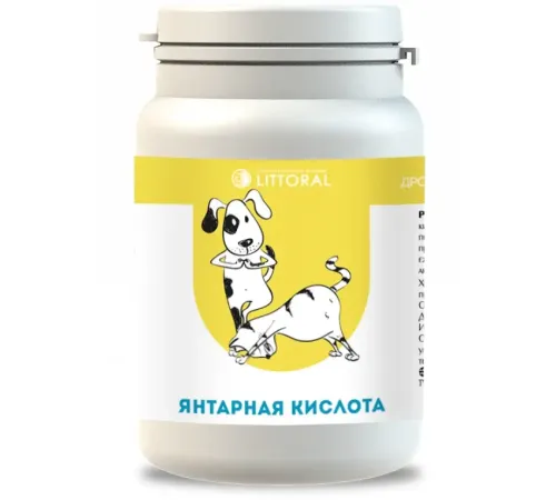 Littoral Пивные дрожжи с янтарной кислотой, 80 таб