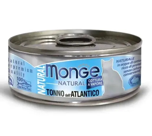 Monge Cat Natural Консервы из атлантического тунца, 80 г