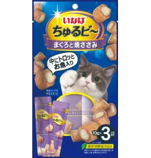 INABA Churu Bee Запеченные трубочки (Курица, тунец Магуро), 10 г х 3 шт (упаковка)