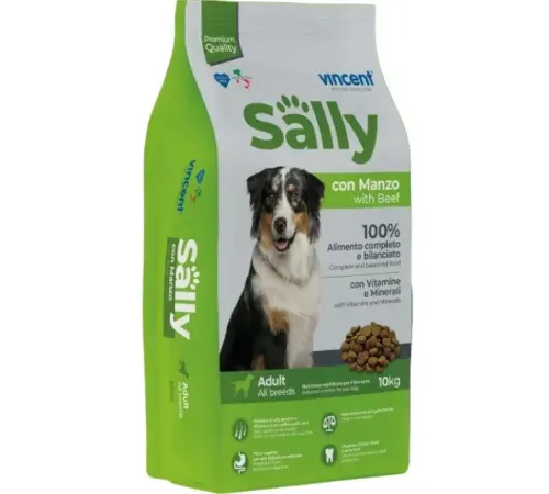 Vincent Sally Adult Dog (Говядина), 10 кг