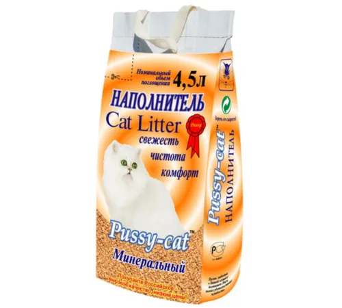 Наполнитель Pussy Cat минеральный 4,5 л