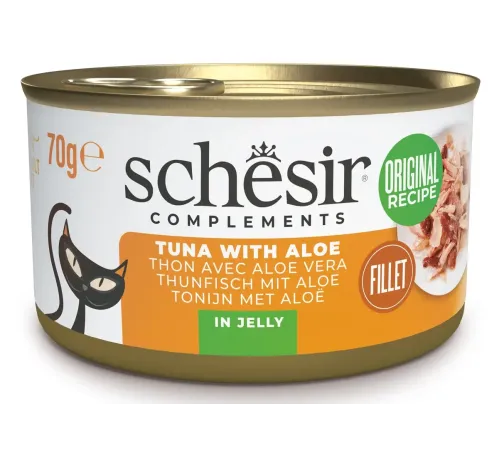 Schesir Complements Cat (Тунец, алоэ в желе), 70 г
