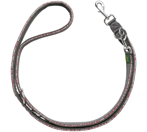 Hunter Поводок T-Leash Divo Reflect, красно-серый, 15/200
