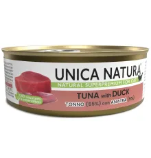 Unica Natura Консерва для кошек (Тунец, утка), 70 г