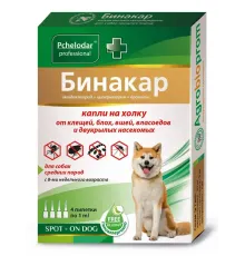 Pchelodar Капли Бинакар от клещей/блох для средних собак, 1 пипетка