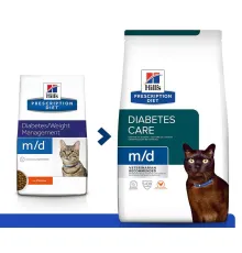 Hill's Prescription Diet m/d Diabetes для кошек, с курицей 1,5 кг