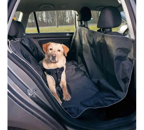JollyPaw Автомобильная подстилка на сиденье для собак, черный, 1,45 х 1,60 м