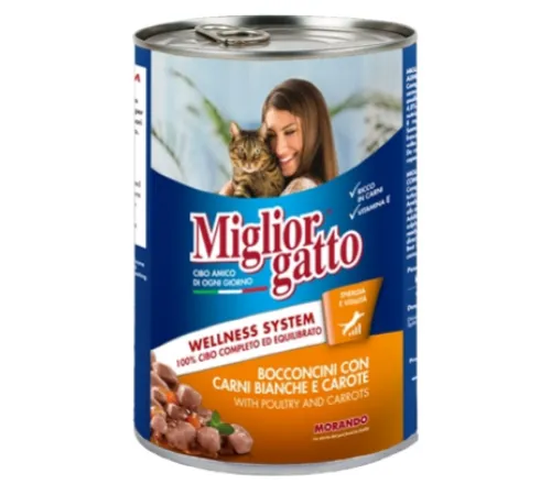 Miglior Classic Line Chunks Poultry and Carrots cat 405 г