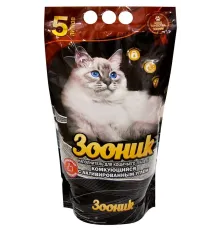 Зооник Наполнитель комкующийся с углём, 5 л