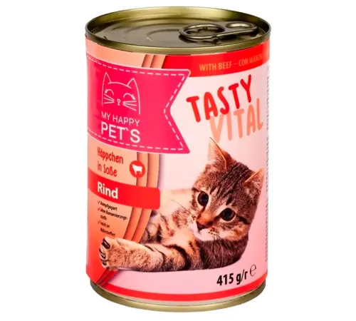 My Happy Pets Консервы для кошек (Говядина), 415 г
