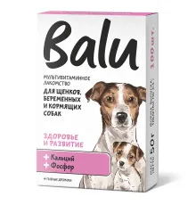 BALU Здоровье и развитие Мультивитаминное лакомство для щенков, 100 таб