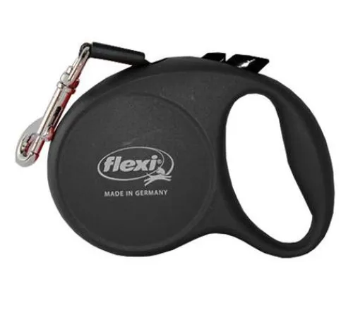 Поводок-рулетка Flexi Fun M лента 5 м, черный