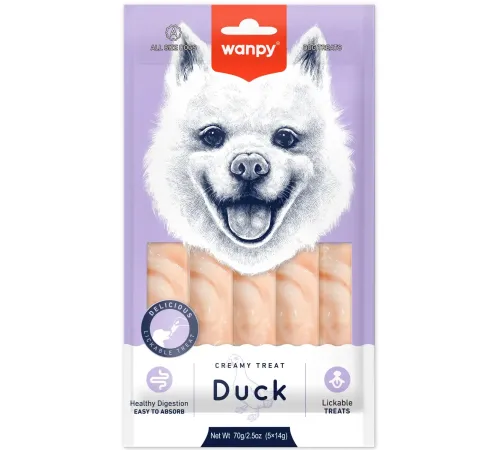 Wanpy Dog Нежное пюре из утки, 70 г