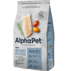 AlphaPet Monoprotein Dog Small Adult (Белая рыба), 3 кг