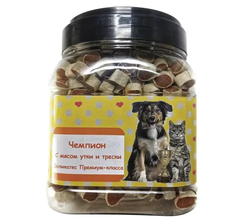 O'dog Чемпион Мясо утки и трески, 500 г