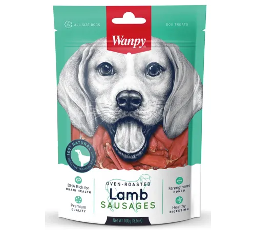 Wanpy Dog Cосиски из мяса ягненка, 100 г
