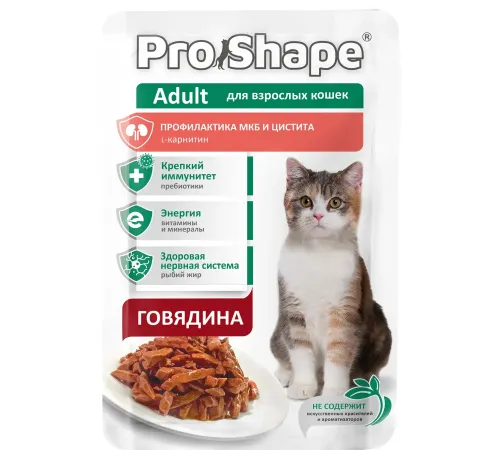 ProShape Пауч Adult Cat (Говядина), 75 г