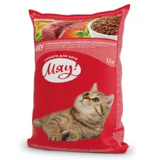 Мяу! для взрослых кошек (Мясо, рис, овощи) 11 кг