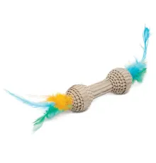 Triol Игрушка NATURAL Гантель с перьями, 10 см