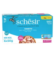 Schesir C&B Adult Cat Box (Тунец в бульоне), 50 г х 6 шт