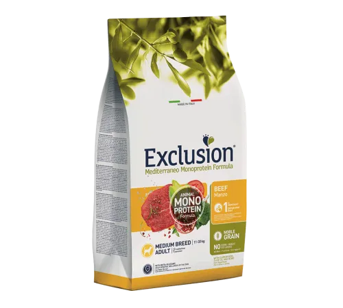 Exclusion Monoprotein Noble Grain Adult Medium (Говядина), 3 кг