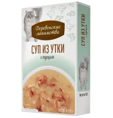 Деревенские лакомства Суп из утки с тунцом, 35 г х 4 шт (Box)