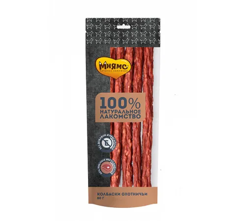 Мнямс Колбаски охотничьи, 80 г