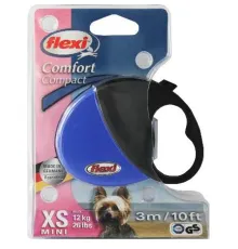 Поводок-рулетка Flexi Comfort Compact XS лента 3 м, синий