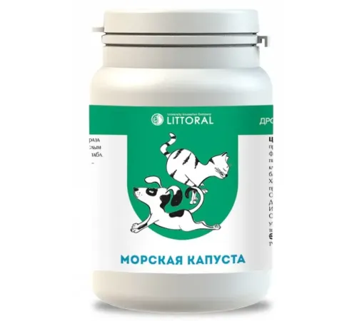 Littoral Пивные дрожжи с морской капустой , 80 таб